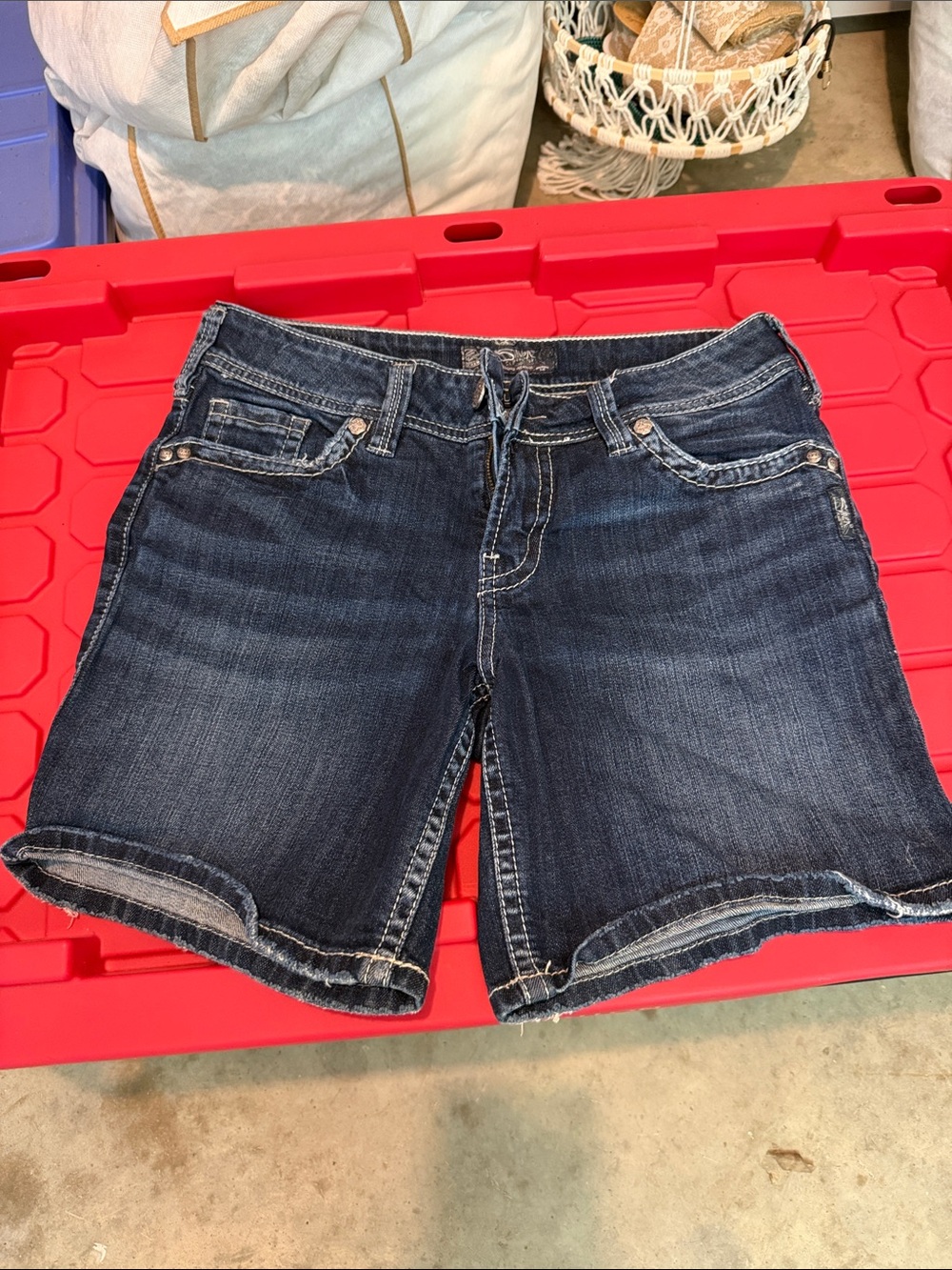 Silver suki shorts, denim. Waist 30